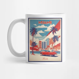 Miami United States of America Tourism Vintage Poster Mug